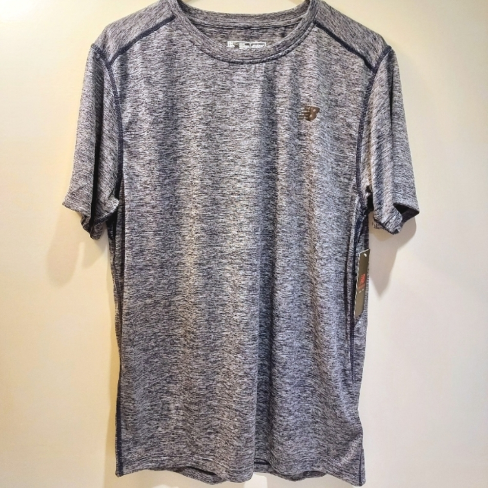 NWT New Balance Pebbled Grey Active Shirt